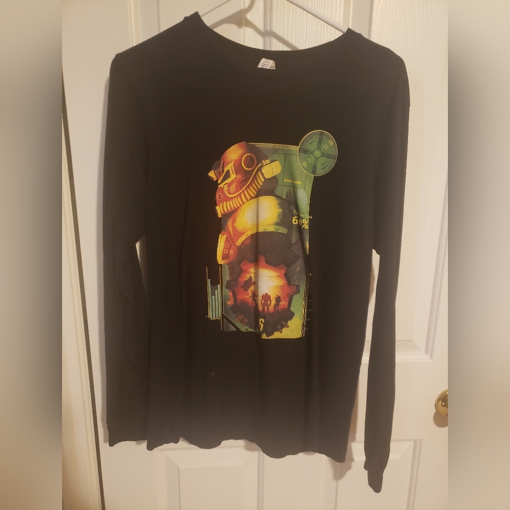 Bella Canvas Black Long Sleeve Tee with Colorful Graphic Design